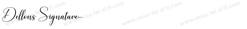 Dellons Signature字体转换